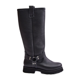 Cuissardes Femme En Cuir Lewski 3615 Noir