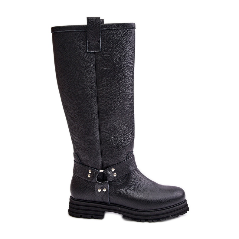 Cuissardes Femme En Cuir Lewski 3615 Noir le noir