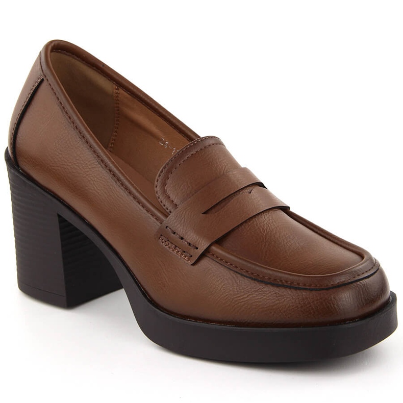Chaussures à talons hauts pour femmes, marron Potocki 12451 brun