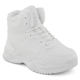Bottines isolées femme, blanc, Vinceza 34684