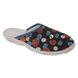 Befado chaussons femme à motif 235D201, noir le noir
