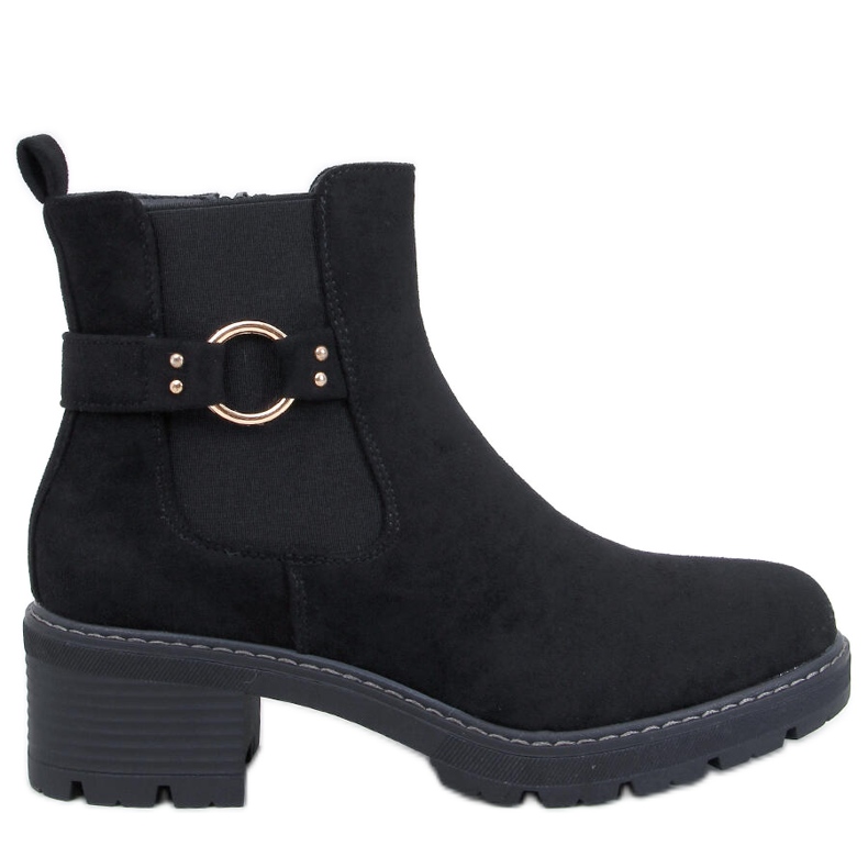 Airon Bottines Chelsea à talons bas noires le noir Airon Bottines Chelsea à talons bas noires le noir