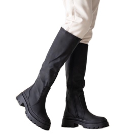 Bottines Rukena noires mates