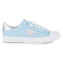 Baskets hologramme bleu