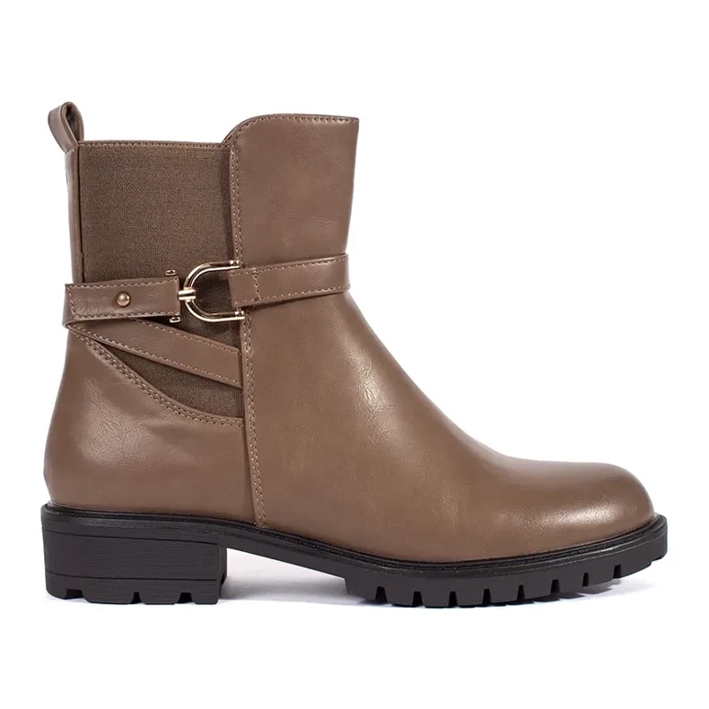 Bottines hautes marron pour femme brun