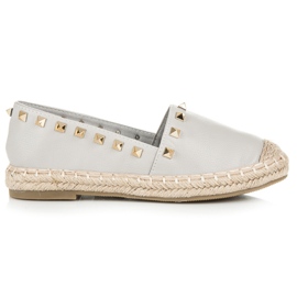 Espadrilles à clous gris