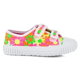 Viggami Baskets colorées avec des fleurs multicolore Viggami Baskets colorées avec des fleurs multicolore