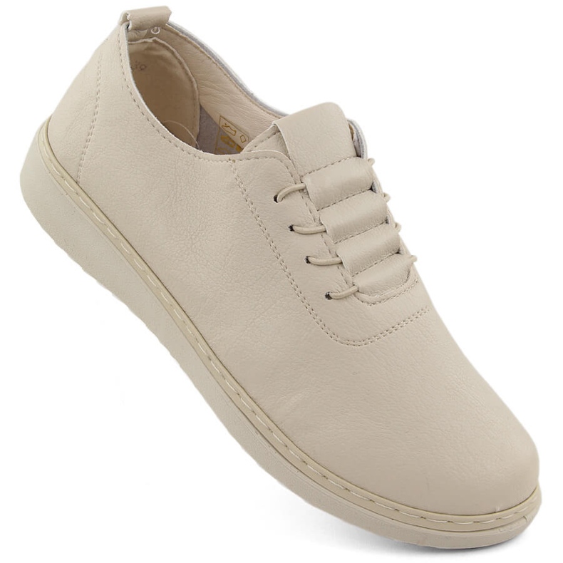 Chaussures confortables beiges pour femmes Unisoft