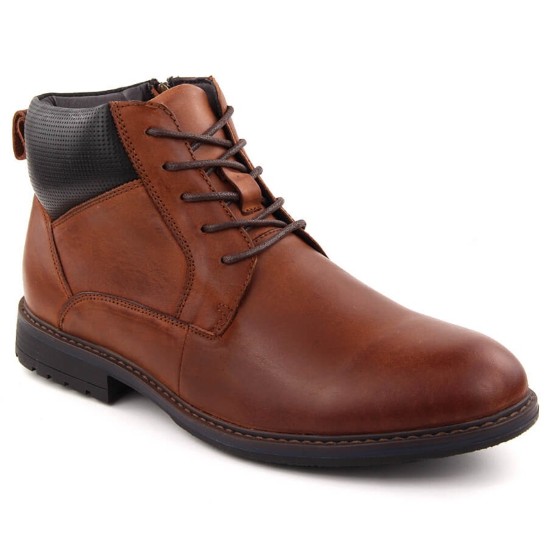 Bottines isolées en cuir pour hommes, marron, T.Sokolski Z24-81 brun