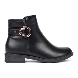 Bottines classiques noires pour femmes le noir