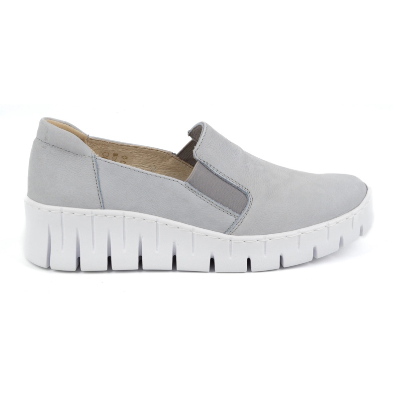 WASAK Chaussures de glissement en cuir pour femmes 0721W bleu