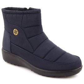 Boots de neige femme bleu marine Unisoft 7997