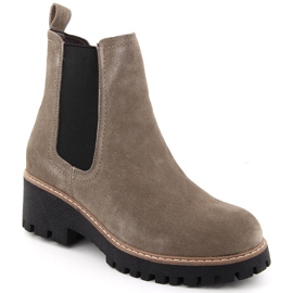Bottines femme en cuir taupe Filippo DBT4805 beige