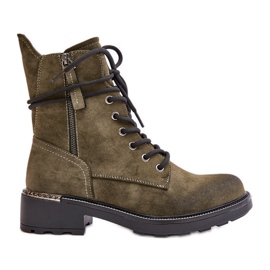 Bottes de travail hautes avec fermetures éclair Maisa vertes