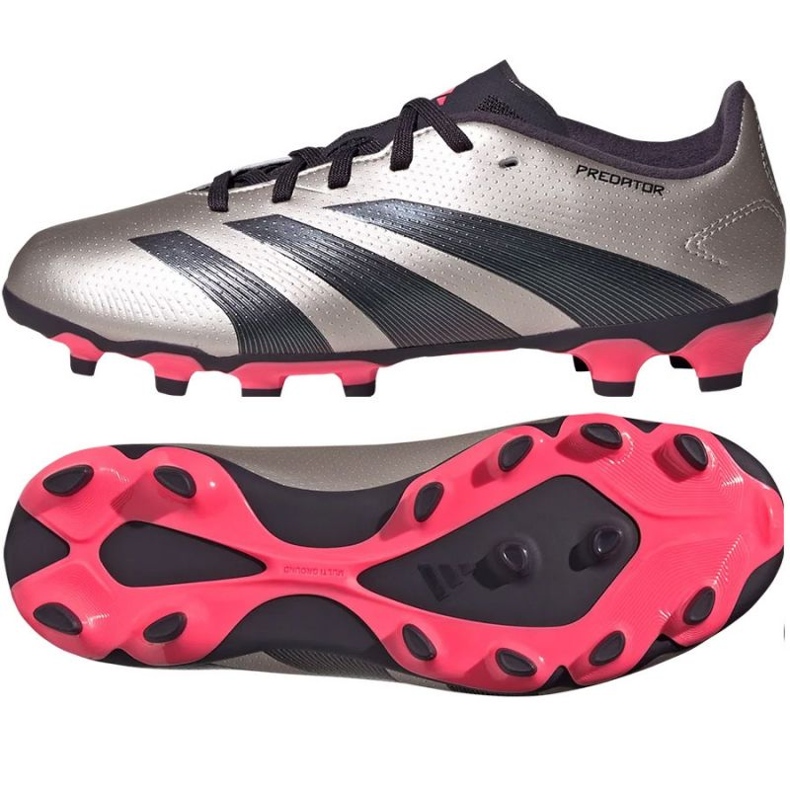 Chaussures de football Adidas Predator League Mg IF6410 argent