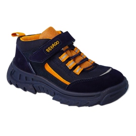 Befado chaussures pour enfants marine / jaune 515X003 bleu