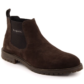 Bottines Chelsea isolées en cuir pour homme marron Bugatti OO153224 brun Bottines Chelsea isolées en cuir pour homme marron Bugatti OO153224 brun