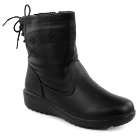 Bottes noires isolées pour femmes Unisoft 7985 le noir