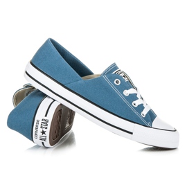 CONVERSE Chuck Taylor All Star Baskets en toile de couleur corail bleu