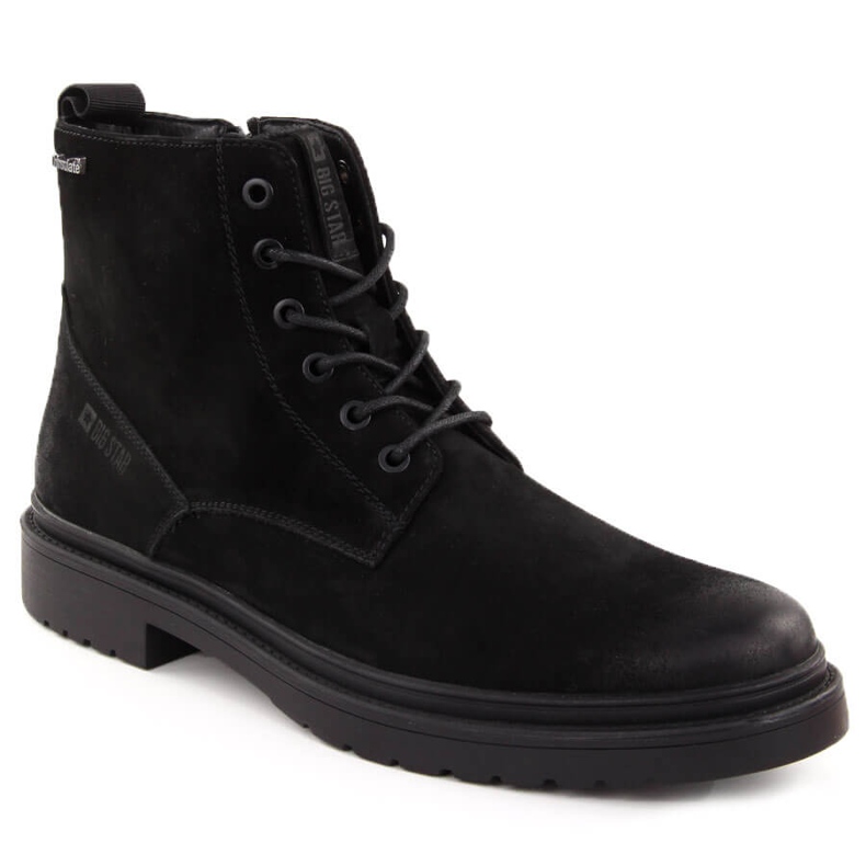 Boots homme en cuir Thinsulate noires Big Star OO174148 le noir