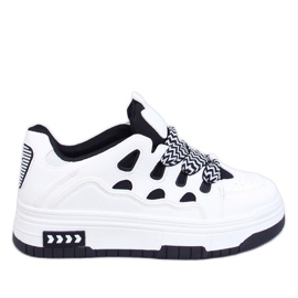 Baskets femme Allman noires blanc