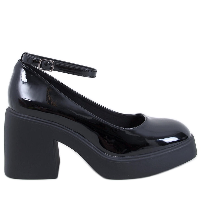 Termet Escarpins à talons larges noirs le noir