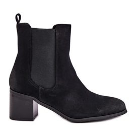 Bottes isolées pour femmes sur un talon haut noir Radeya le noir