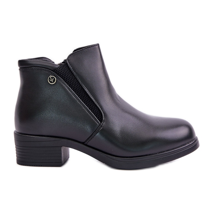 Bottines basses avec fourrure, Vinceza 85150 Noir le noir