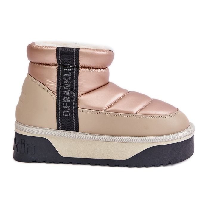 Bottes de neige basses à semelle épaisse D.Franklin DFSH371010 Beige