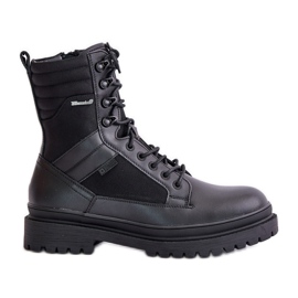 Bottes isolées en cuir pour hommes Big Star OO174164 noir