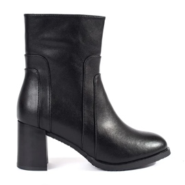 Bottines pour femmes en cuir noir de Sergio Leone