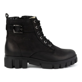 Olivier Bottes en cuir pour femmes, isolées, 373BB, noires le noir