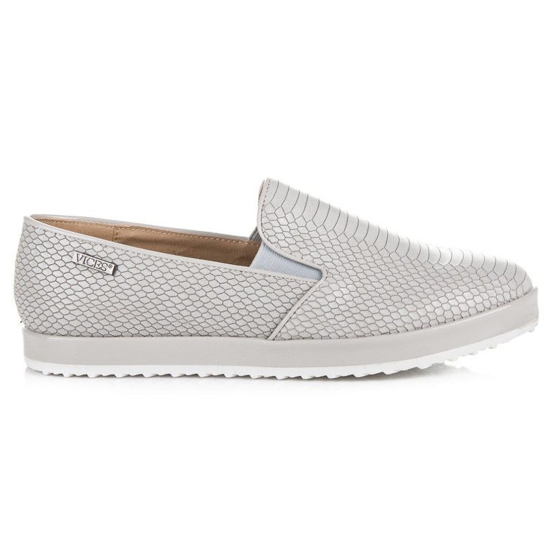 Vices Chaussures à motif animalier gris