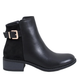 Gammes Bottines Chelsea femme en daim grainé noir