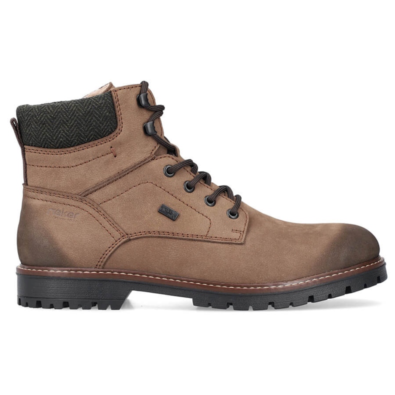 Bottes imperméables en cuir pour hommes, isolées marron Rieker F3612-24 brun Bottes imperméables en cuir pour hommes, isolées marron Rieker F3612-24 brun