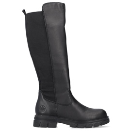 Bottes isolées en cuir pour femme, noir Rieker Z9158-00
