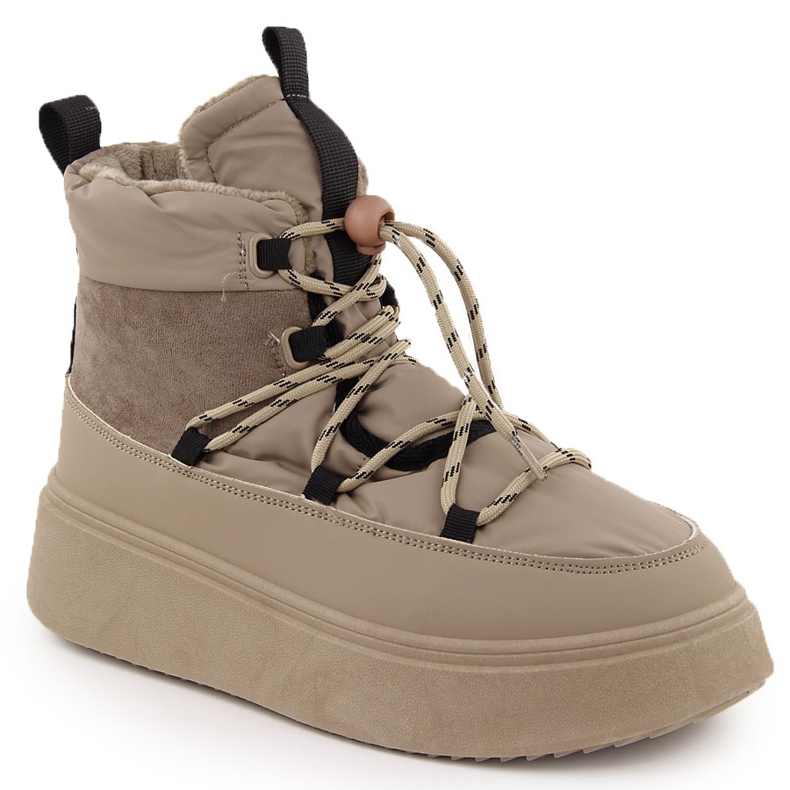 Bottes de neige femme à plateforme, beige Potocki 72302