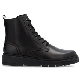 Bottes en cuir isolées pour hommes, noires, Rieker 30101-00