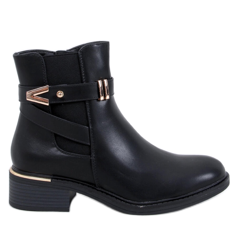 Bottines Chelsea Gavins en PU noires le noir Bottines Chelsea Gavins en PU noires le noir