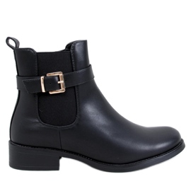 Saroni Bottines Chelsea classiques noires pour femmes le noir