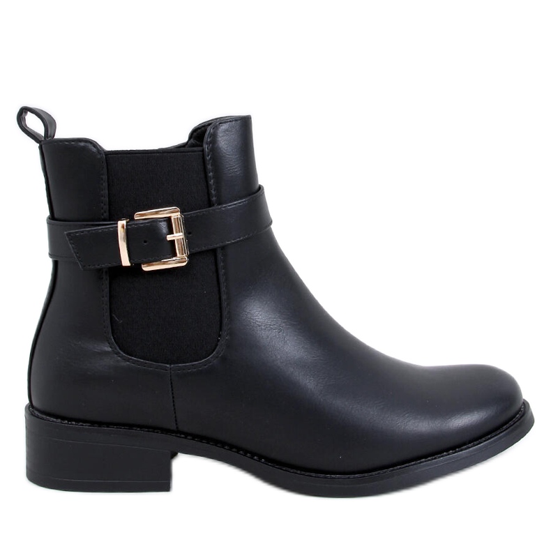 Saroni Bottines Chelsea classiques noires pour femmes le noir
