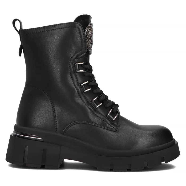 Filippo DBT6521/24 Bk bottes plateforme en cuir, noir le noir