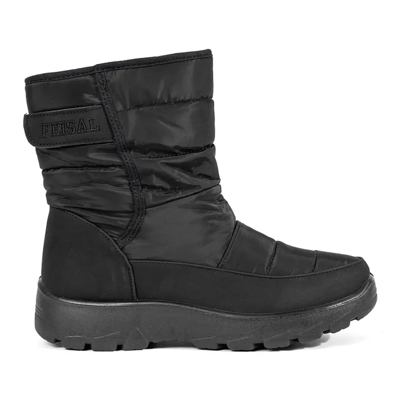 Bottes de neige isolées noires pour femmes le noir