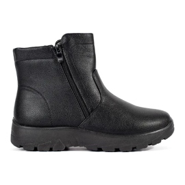 Bottes isolées légères noires pour femmes le noir
