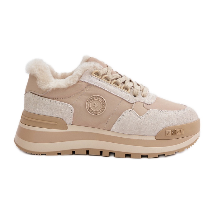 Baskets isolées pour femmes sur la plateforme Big Star OO274A214 Beige Baskets isolées pour femmes sur la plateforme Big Star OO274A214 Beige