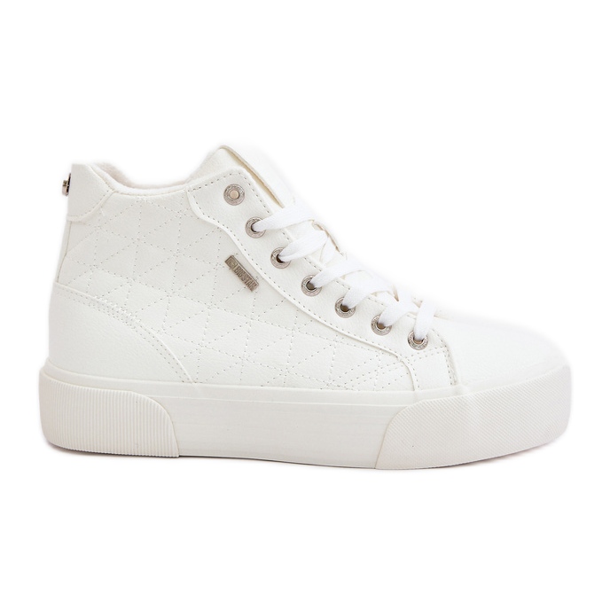 Baskets Isolées Pour Femme Avec Surpiqûres Big Star OO274A479 Blanc blanche Baskets Isolées Pour Femme Avec Surpiqûres Big Star OO274A479 Blanc blanche