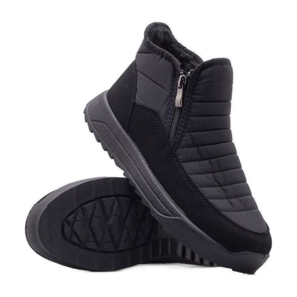 Bottes de neige d'hiver Progress PROGJ-21-21 le noir