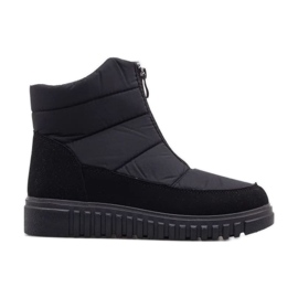 Bottes de neige d'hiver Progress PROGJ-23-204 le noir