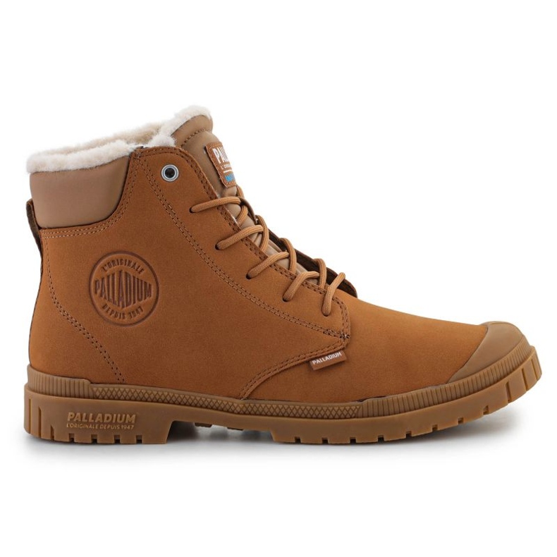 Palladium sp20 Cuff Chaussures imperméables en cuir Wl 79067-257-M Acajou brun Palladium sp20 Cuff Chaussures imperméables en cuir Wl 79067-257-M Acajou brun
