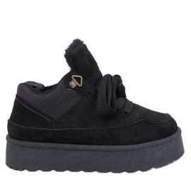 Skinner Baskets plateforme isolées noires le noir
